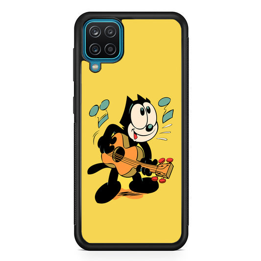 Felix The Cat Playing Okulele Samsung Galaxy A12 Case