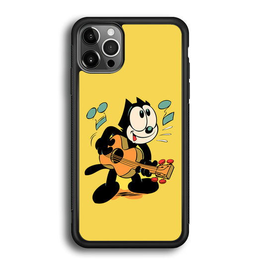 Felix The Cat Playing Okulele iPhone 12 Pro Max Case