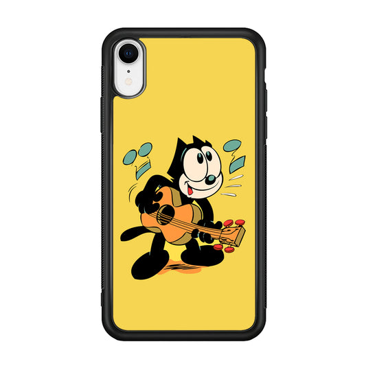 Felix The Cat Playing Okulele iPhone XR Case