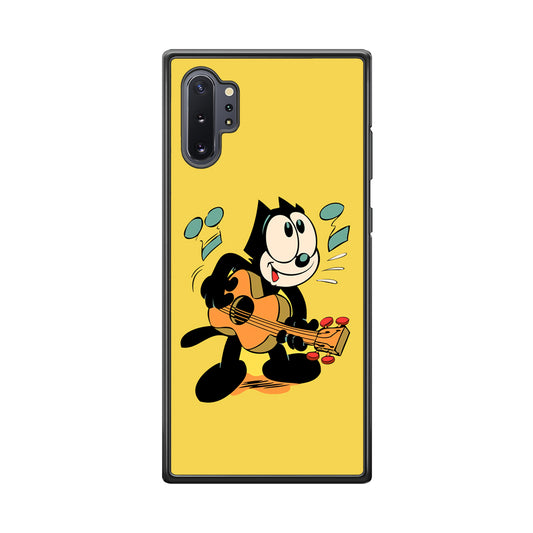 Felix The Cat Playing Okulele Samsung Galaxy Note 10 Plus Case