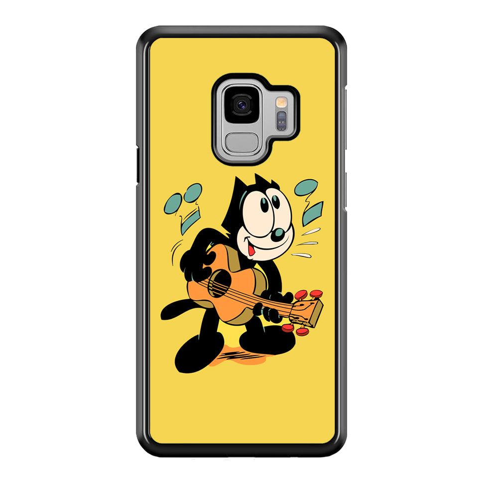 Felix The Cat Playing Okulele Samsung Galaxy S9 Case