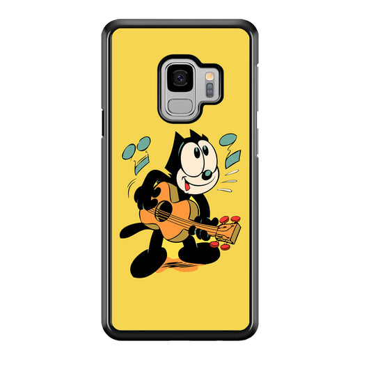 Felix The Cat Playing Okulele Samsung Galaxy S9 Case