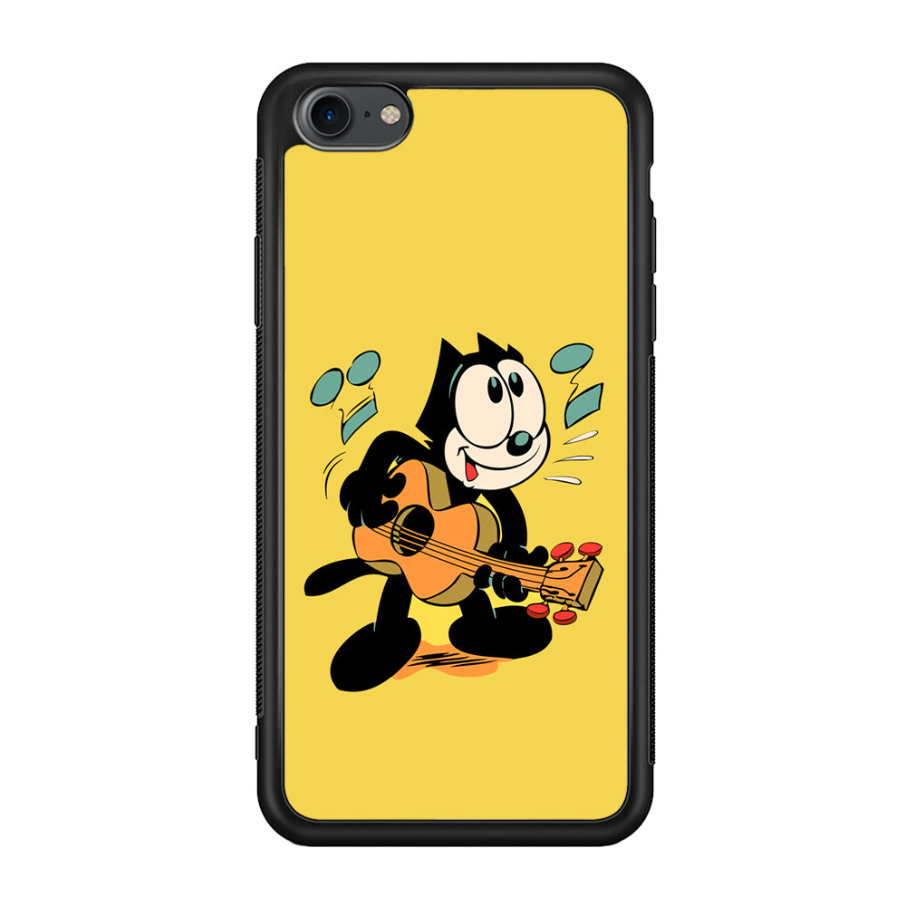 Felix The Cat Playing Okulele iPhone 8 Case