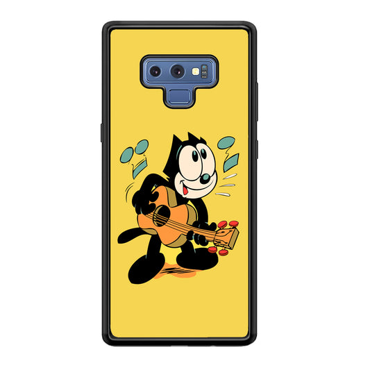 Felix The Cat Playing Okulele Samsung Galaxy Note 9 Case