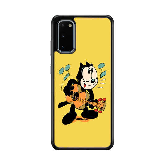 Felix The Cat Playing Okulele Samsung Galaxy S20 Case