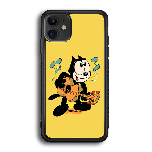 Felix The Cat Playing Okulele iPhone 12 Case