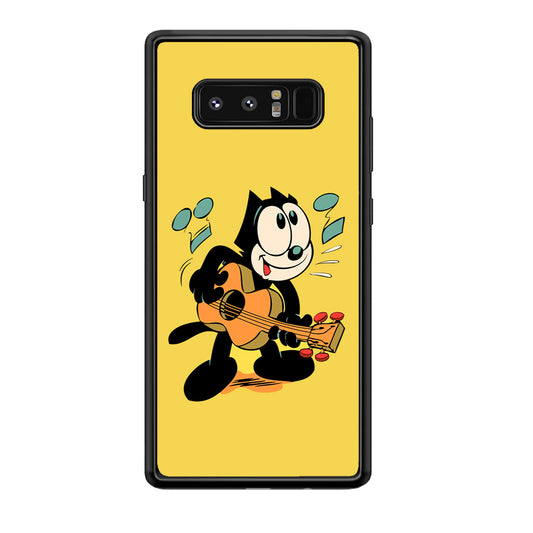 Felix The Cat Playing Okulele Samsung Galaxy Note 8 Case