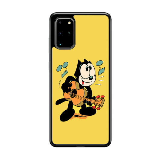 Felix The Cat Playing Okulele Samsung Galaxy S20 Plus Case