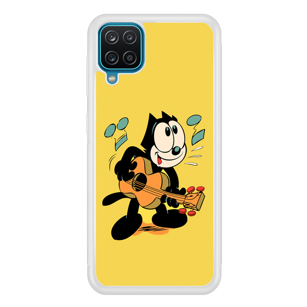 Felix The Cat Playing Okulele Samsung Galaxy A12 Case