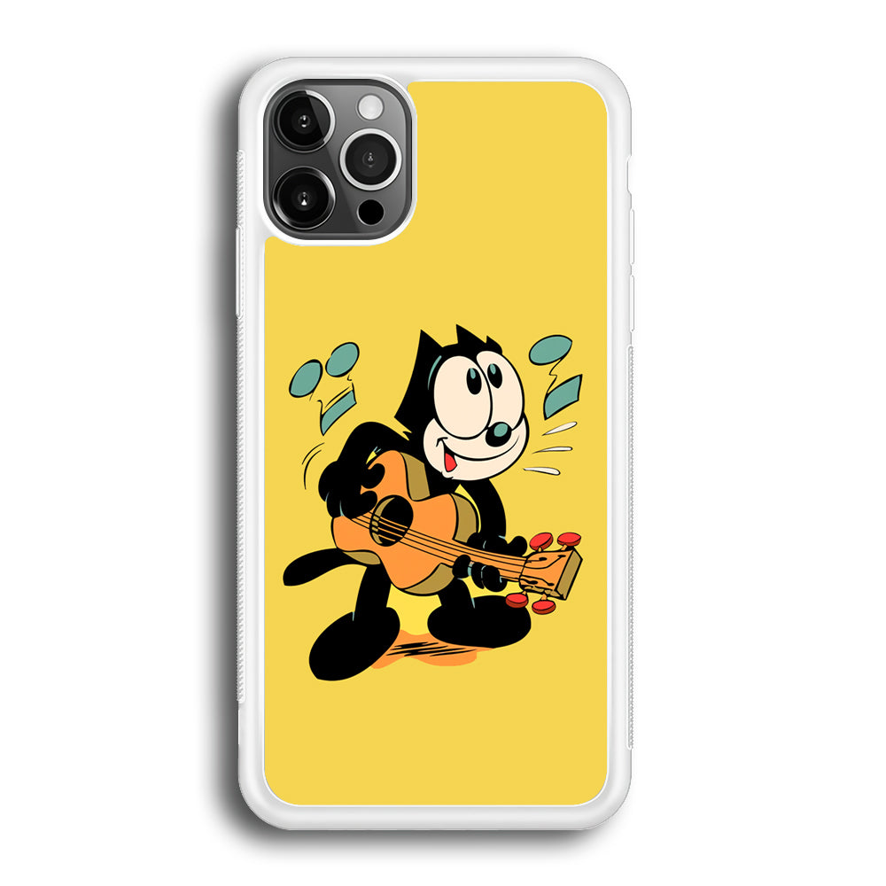 Felix The Cat Playing Okulele iPhone 12 Pro Max Case