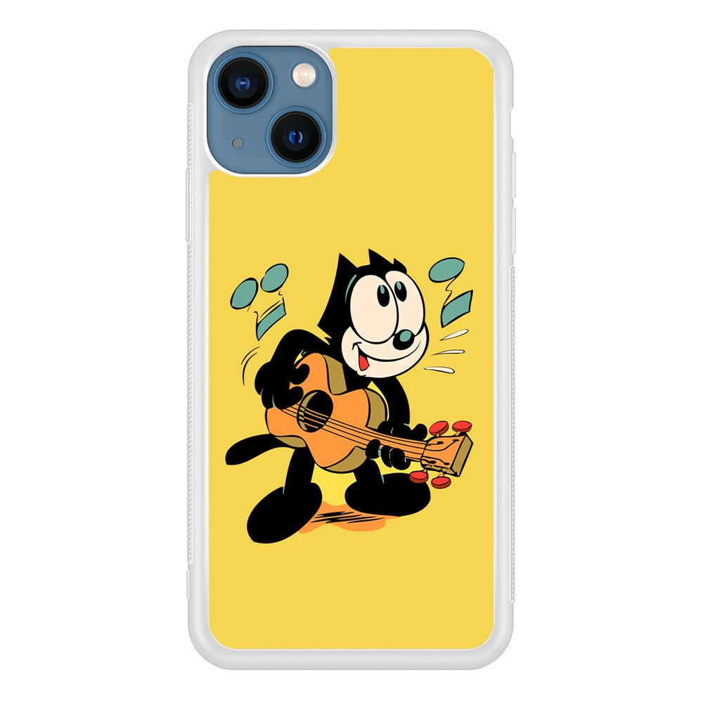 Felix The Cat Playing Okulele iPhone 13 Case