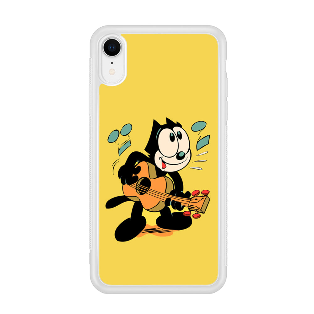 Felix The Cat Playing Okulele iPhone XR Case