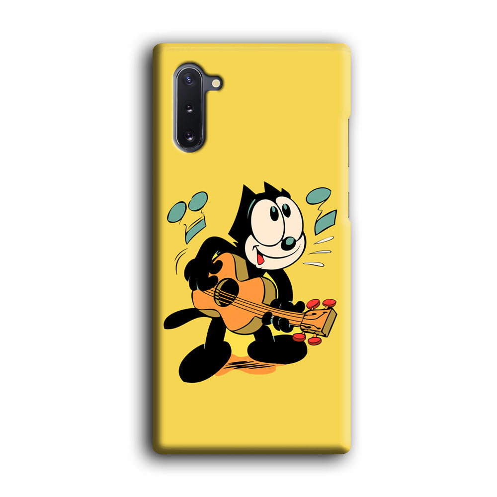 Felix The Cat Playing Okulele Samsung Galaxy Note 10 Case