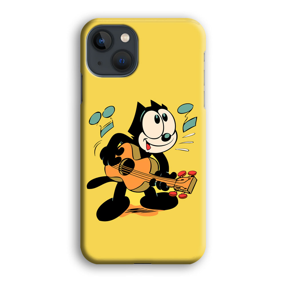 Felix The Cat Playing Okulele iPhone 13 Case