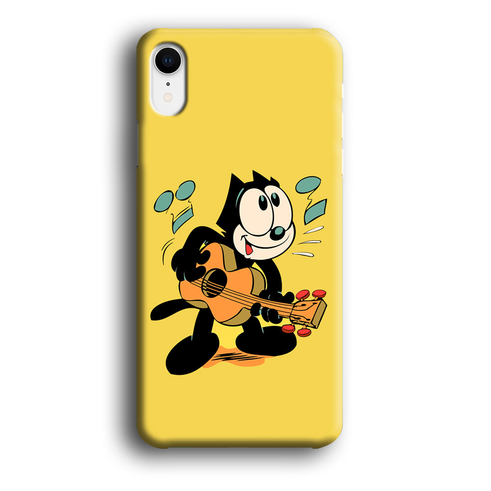 Felix The Cat Playing Okulele iPhone XR Case