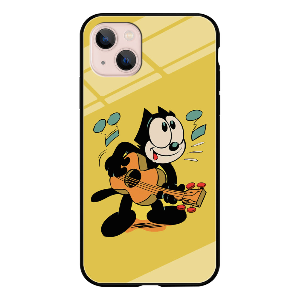 Felix The Cat Playing Okulele iPhone 13 Case