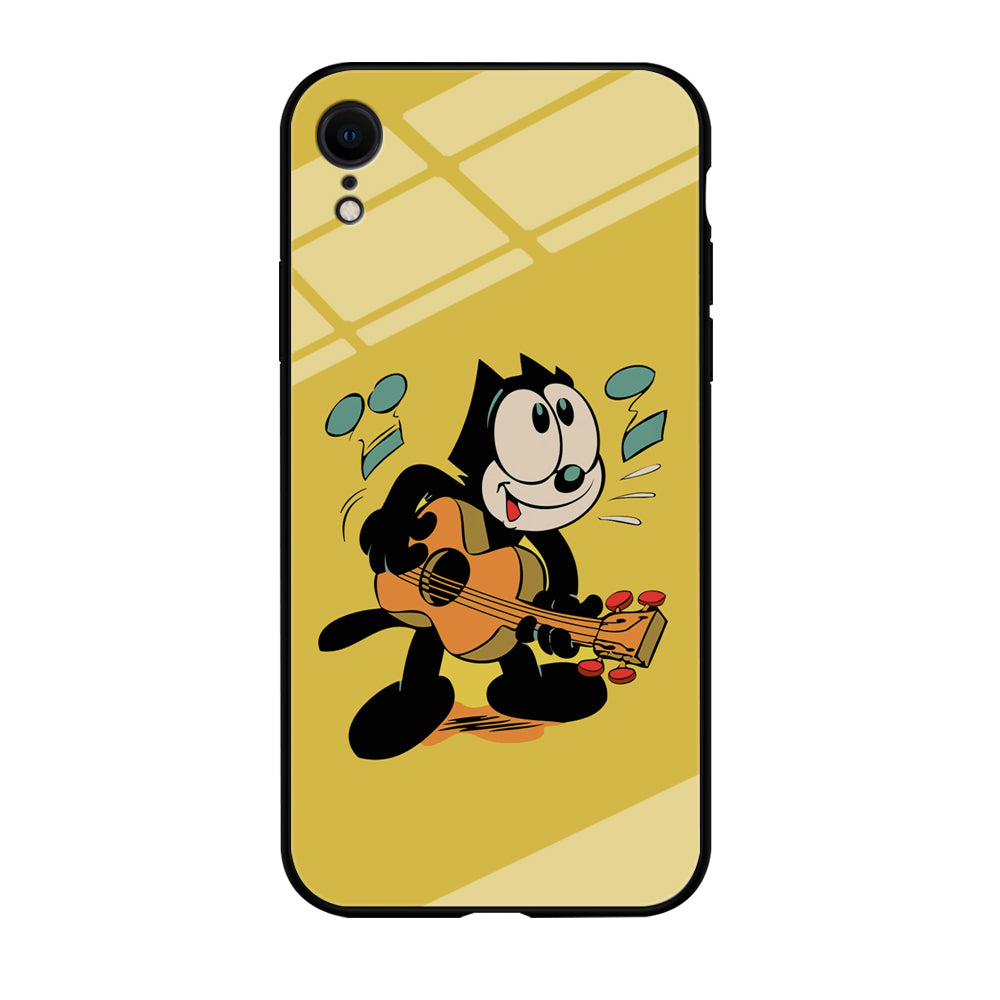 Felix The Cat Playing Okulele iPhone XR Case