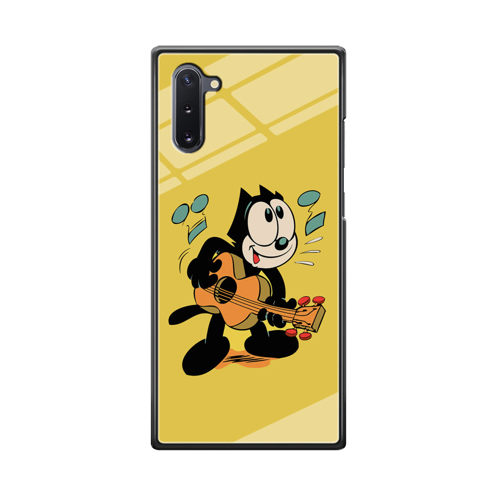 Felix The Cat Playing Okulele Samsung Galaxy Note 10 Case