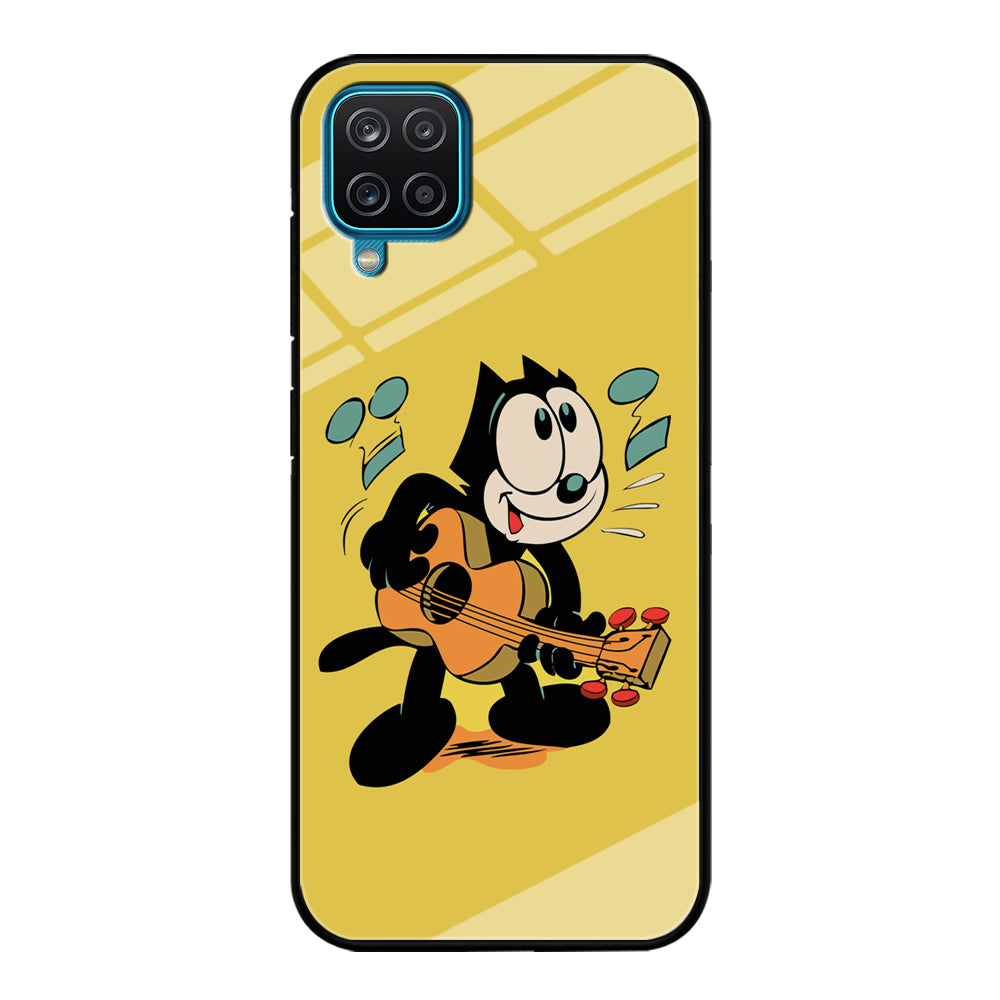 Felix The Cat Playing Okulele Samsung Galaxy A12 Case