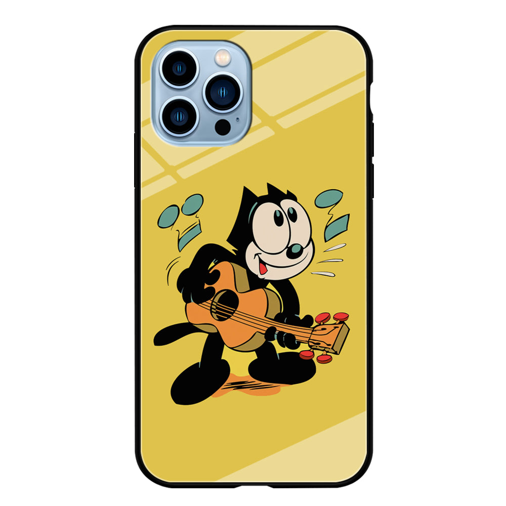 Felix The Cat Playing Okulele iPhone 13 Pro Max Case