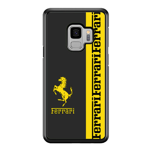 Ferrari Grey Of Yellow Symbol Samsung Galaxy S9 Case Default Title