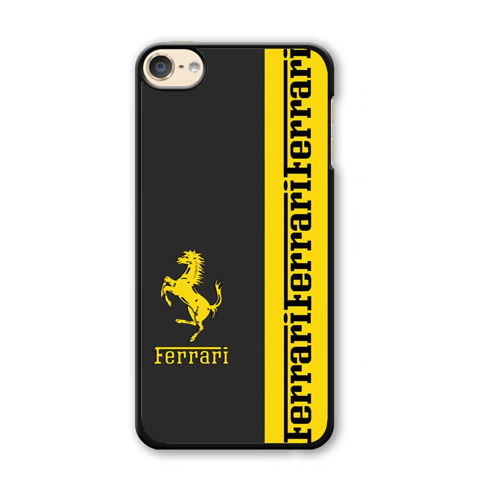 Ferrari Grey Of Yellow Symbol iPod Touch 6 Case