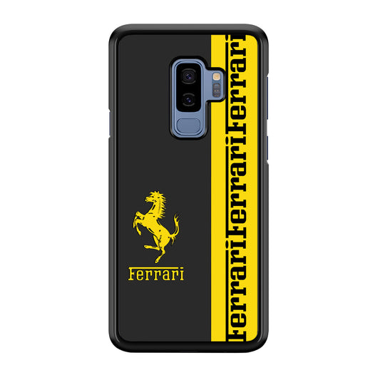 Ferrari Grey Of Yellow Symbol Samsung Galaxy S9 Plus Case Default Title
