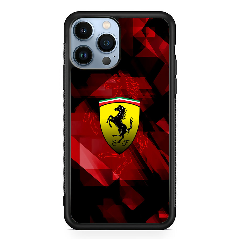 Ferrari Red Abstract iPhone 13 Pro Max Case - Carneyforia