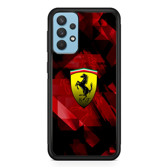 Ferrari Red Abstract Samsung Galaxy A32 Case - Carneyforia