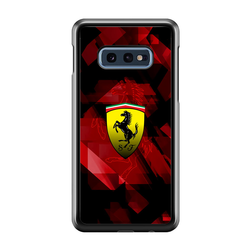 Ferrari Red Abstract Samsung Galaxy S10E Case - Carneyforia