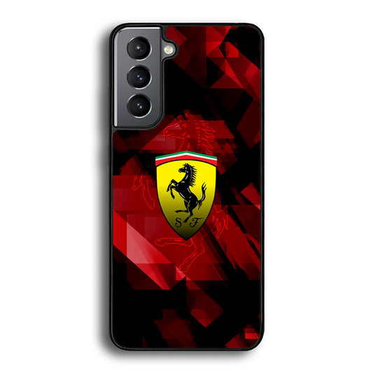 Ferrari Red Abstract Samsung Galaxy S21 Case - Carneyforia