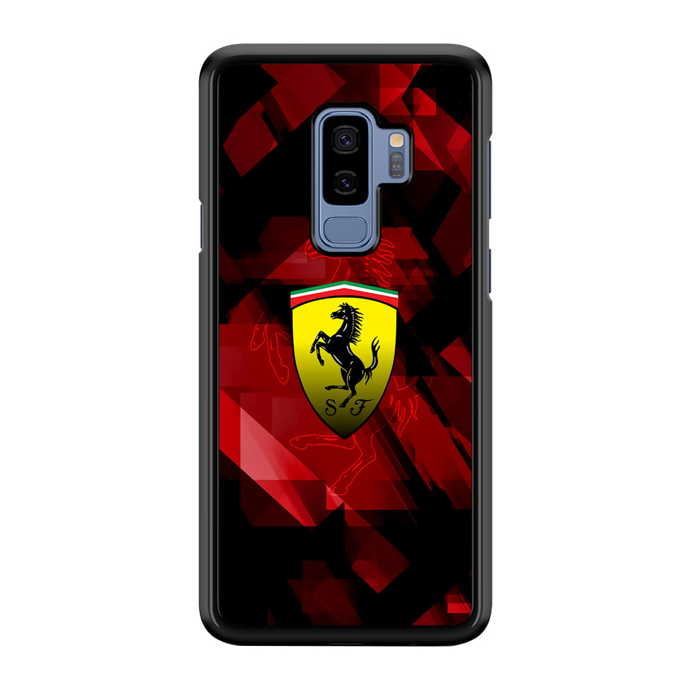 Ferrari Red Abstract Samsung Galaxy S9 Plus Case Default Title