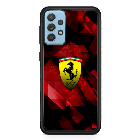 Ferrari Red Abstract Samsung Galaxy A72 Case - Carneyforia