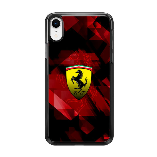 Ferrari Red Abstract iPhone XR Case - Carneyforia