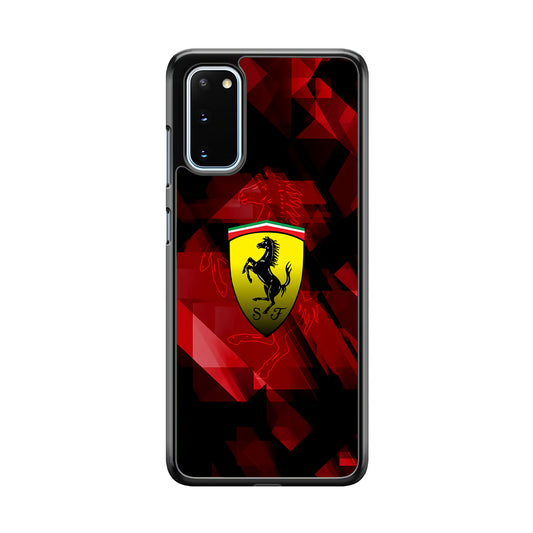 Ferrari Red Abstract Samsung Galaxy S20 Case - Carneyforia