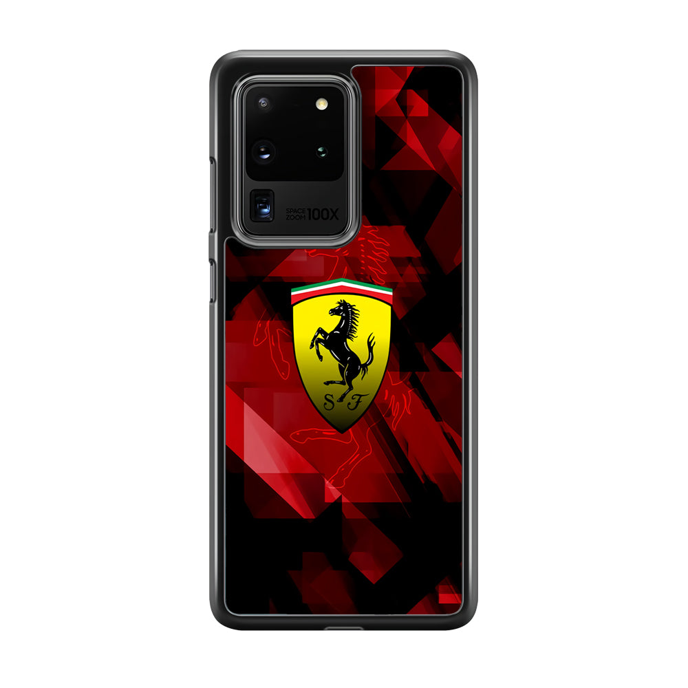 Ferrari Red Abstract Samsung Galaxy S20 Ultra Case - Carneyforia