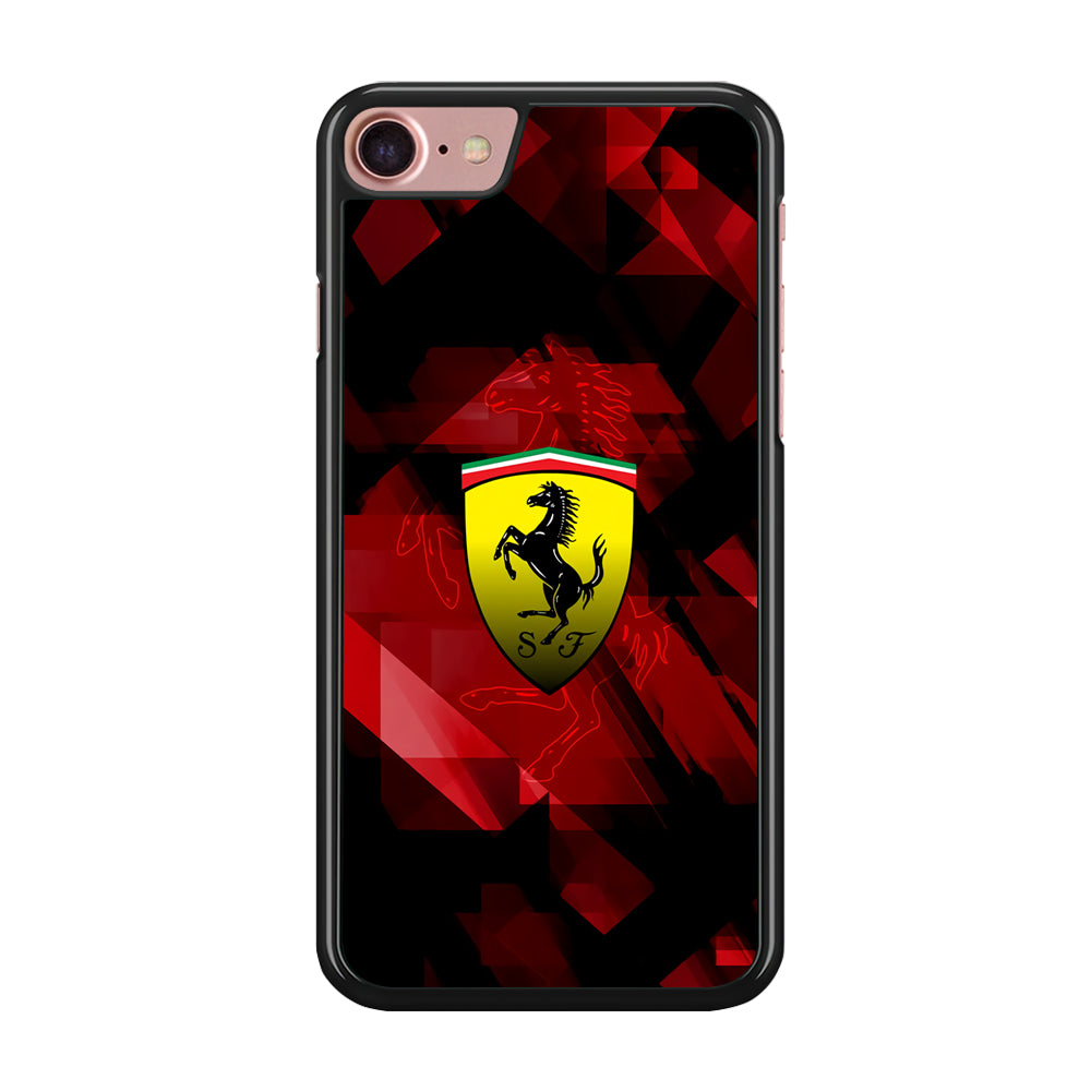 Ferrari Red Abstract iPhone 8 Case - Carneyforia