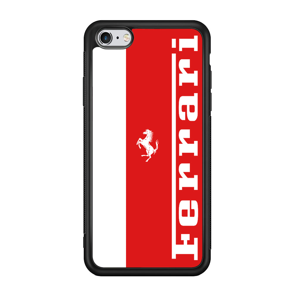 Ferrari Red And White Combination iPhone 6 Plus | 6s Plus Case - Carneyforia