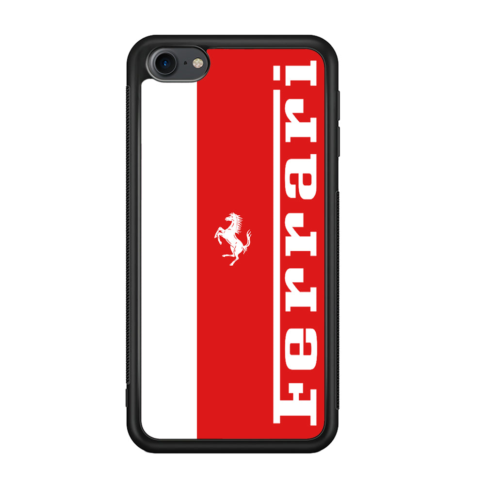 Ferrari Red And White Combination iPod Touch 6 Case - Carneyforia