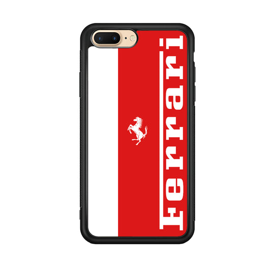 Ferrari Red And White Combination iPhone 7 Plus Case - Carneyforia