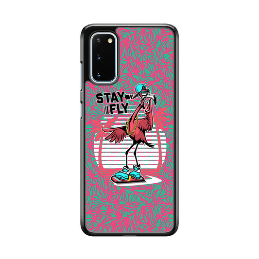 Flamingo Skate to Fly Samsung Galaxy S20 Case