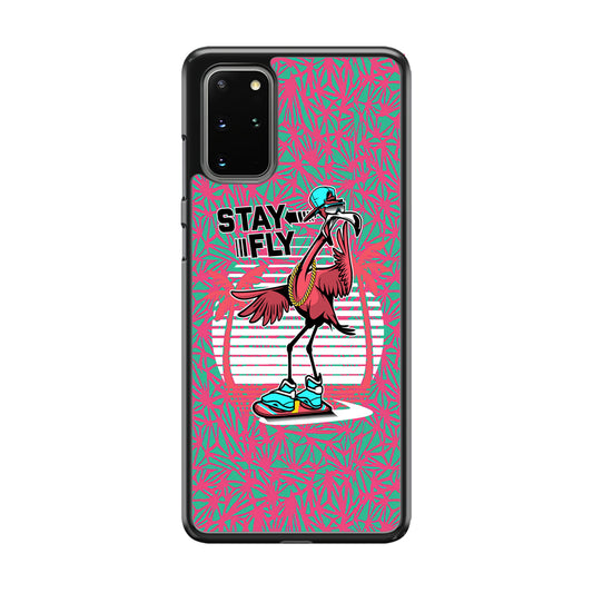 Flamingo Skate to Fly Samsung Galaxy S20 Plus Case