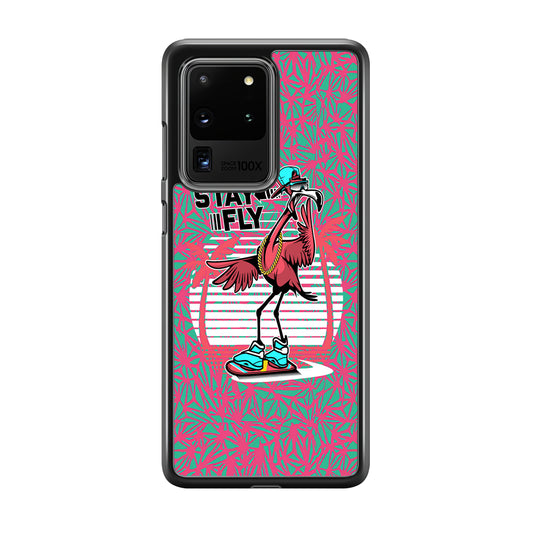 Flamingo Skate to Fly Samsung Galaxy S20 Ultra Case