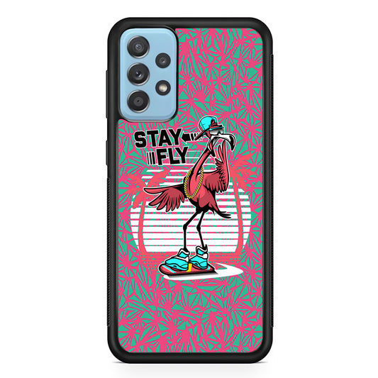 Flamingo Skate to Fly Samsung Galaxy A72 Case
