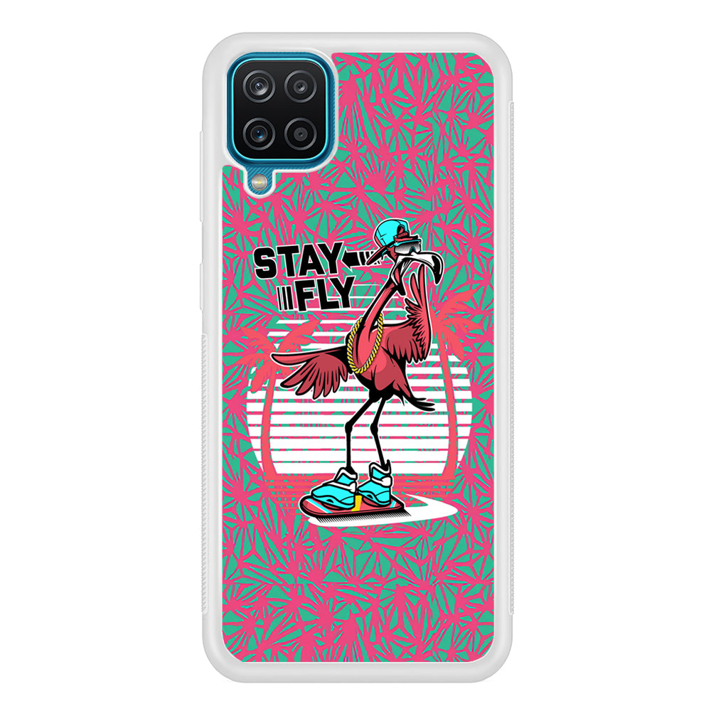 Flamingo Skate to Fly Samsung Galaxy A12 Case