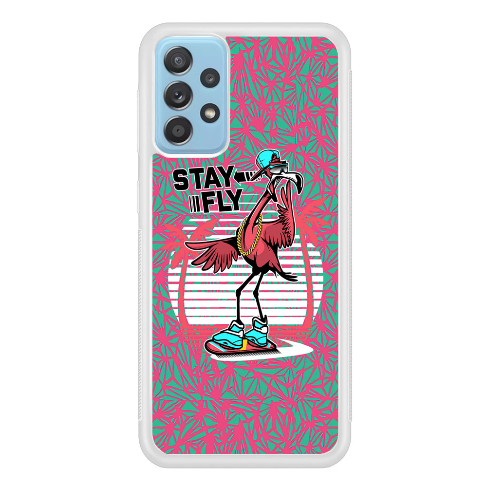 Flamingo Skate to Fly Samsung Galaxy A52 Case