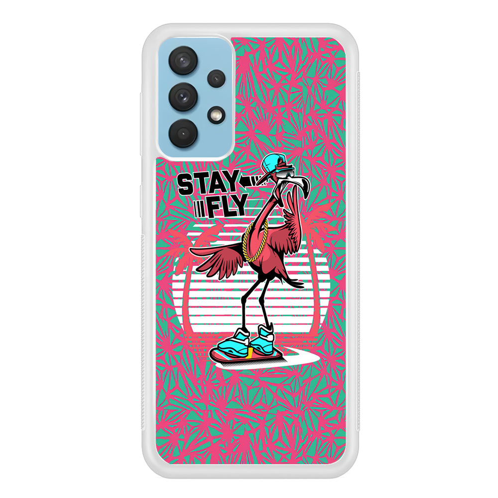 Flamingo Skate to Fly Samsung Galaxy A32 Case