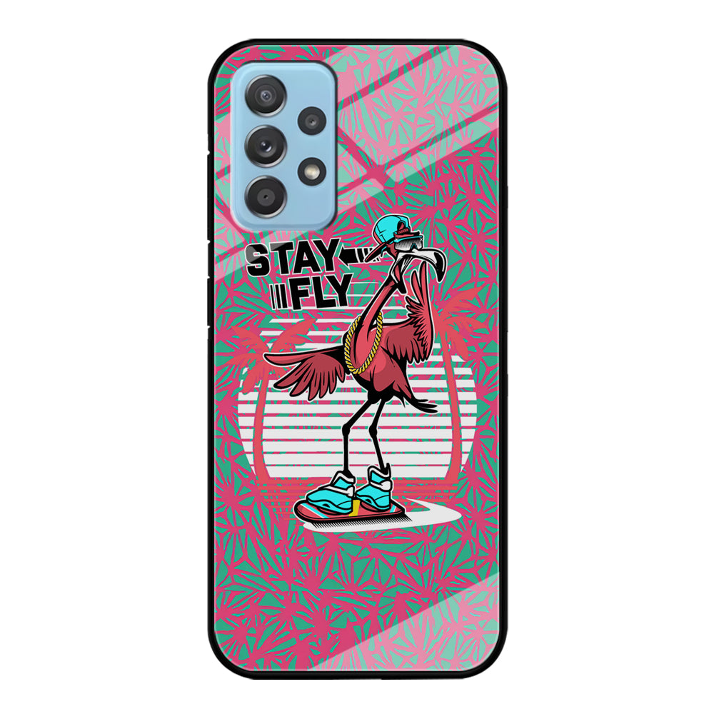 Flamingo Skate to Fly Samsung Galaxy A52 Case