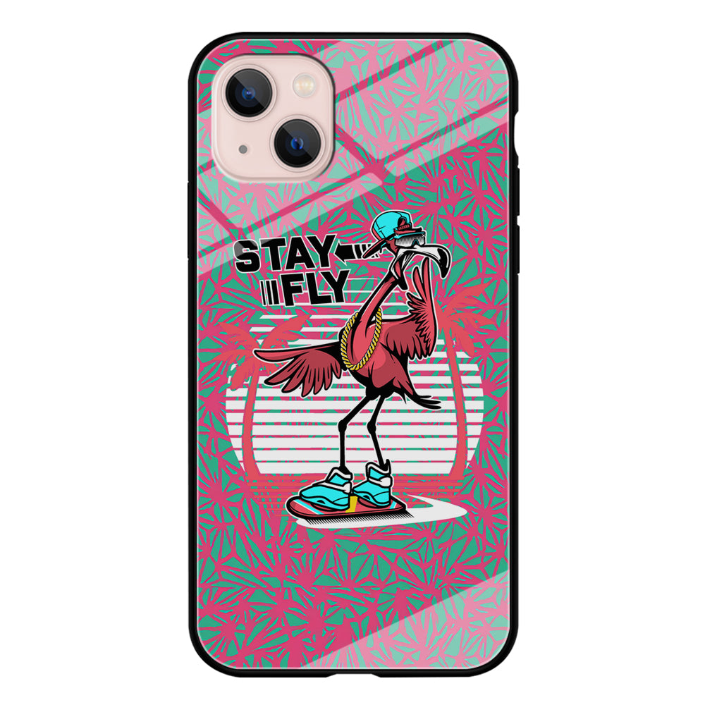 Flamingo Skate to Fly iPhone 13 Case