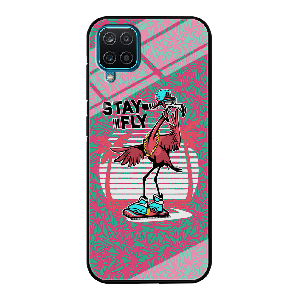 Flamingo Skate to Fly Samsung Galaxy A12 Case